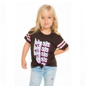 Chaser Girls “Big Sis” Shirttail Tee Size 3 NWT